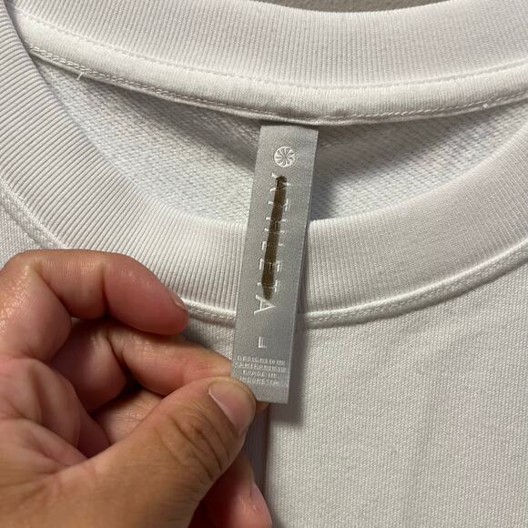 Athleta Sedona Sweatshirt‎ Dress Size Large White New - Picture 5 of 7